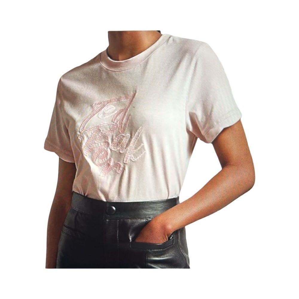 TED BAKER LONDON MARELLL CROPPED COTTON LOGO TEE